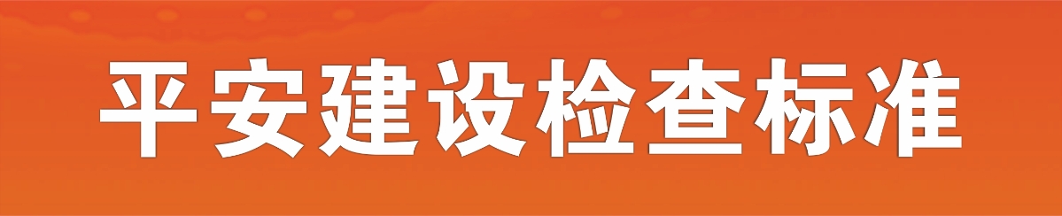 平安龍灣建設(shè)基礎(chǔ)要素規(guī)范標(biāo)準(zhǔn)